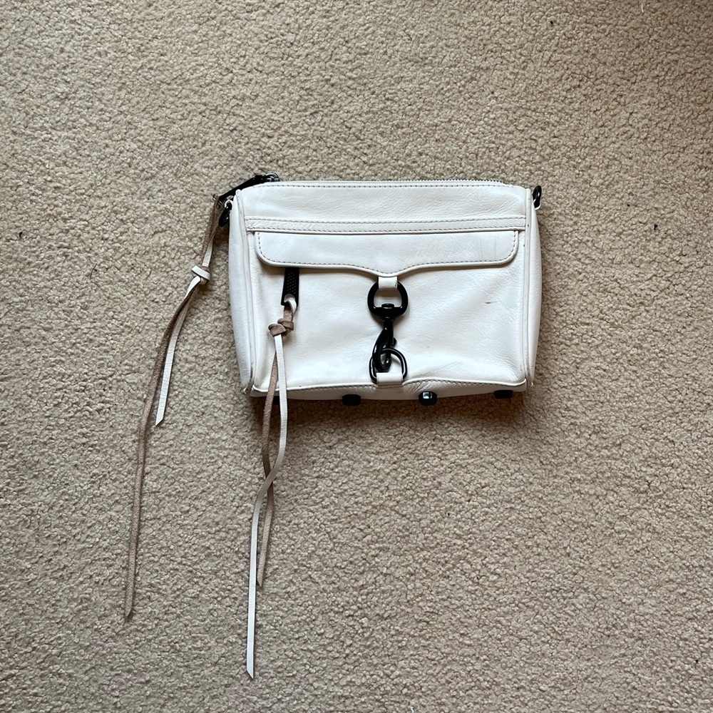 Rebecca Minkoff white clutch bag